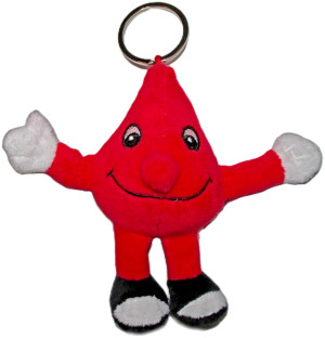 Brelok Krew Kropla Krwi - 12cm - pluszak, maskotka