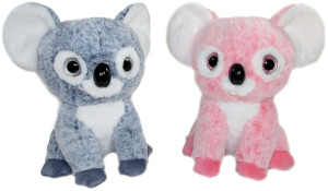 Miś Koala Brokatowe Oczy 2 kolory - 15cm Szary - pluszak, maskotka