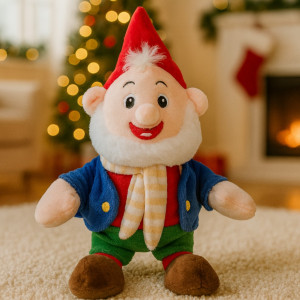 Elf Skrzat Krasnal z białą brodą - 23cm - pluszak, maskotka