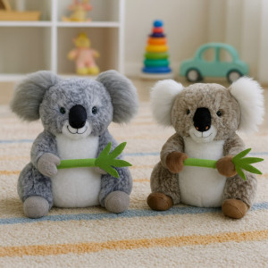 Miś Koala z liściem 2 kolory - 40cm Dowolny / Mix - pluszak, maskotka
