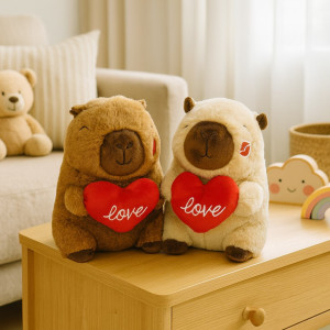 Kapibara Love z sercem 2 kolory - 23cm OSTATNIA SZTUKA - pluszak, maskotka