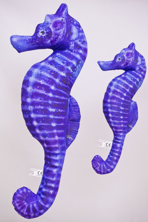 Konik morski Niebieski Poduszka - 60cm - pluszak, maskotka