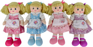 Lalka tradycyjna 4 kolory - 50cm Fioletowy - pluszak, maskotka