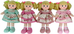 Lalka Błyskotka 4 kolory (Głos) - 40cm Ciemnoróżowy - pluszak, maskotka
