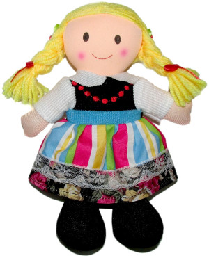 Lalka Łowiczanka - 20cm - pluszak, maskotka