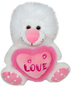 Lew z sercem Love - 24cm - pluszak, maskotka