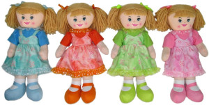 Lalka 4 kolory - 30cm Dowolny / Mix - pluszak, maskotka