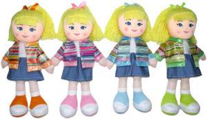 Lalka Dziewczynka 4 kolory - 30cm Dowolny / Mix - pluszak, maskotka