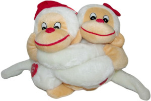 Małpki przytulające się Małpka Love - 16cm - pluszak, maskotka