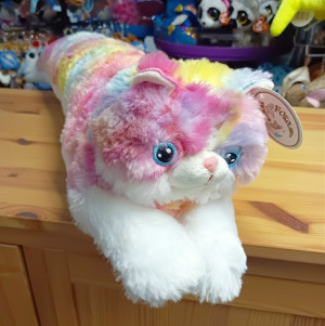 Poduszka Kotek Wałek Toczek Wielobarwny Puszak - 65cm - pluszak, maskotka