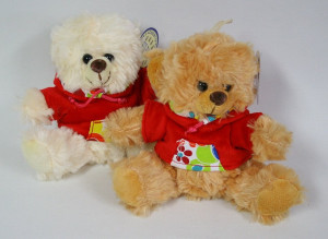 Miś w bluzie 2 kolory - 33cm Dowolny / Mix - pluszak, maskotka
