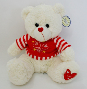 Miś w sweterku Love - 31cm - pluszak, maskotka