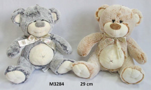 Miś Love 2 kolory - 29cm Szary - pluszak, maskotka