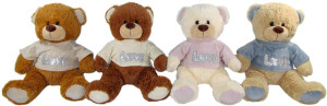 Miś Love w koszulce 4 kolory - 30cm Dowolny / Mix - pluszak, maskotka