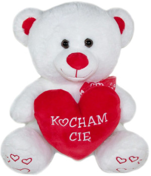 Duży Miś z sercem Kocham Cię - 20cm - pluszak, maskotka