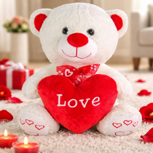 Duży Miś z sercem Love - 40cm - pluszak, maskotka