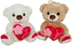 Miś z sercem I Love You 2 kolory - 20cm Dowolny / Mix - pluszak, maskotka