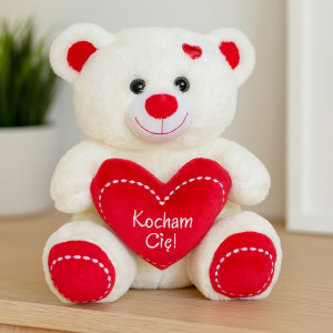 Miś Kocham Cię z sercem - 30cm - pluszak, maskotka