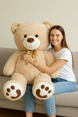 Miś Wesołek Gigant Brązowy - 130cm - pluszak, maskotka