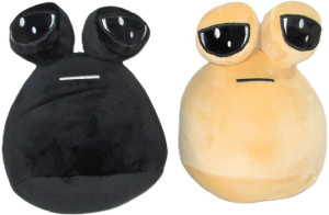 Ziemniak Pou Pyra 2 kolory - 23cm Czarny - pluszak, maskotka
