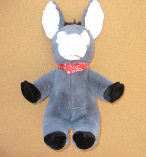 Osiołek z chustą - 30cm - pluszak, maskotka