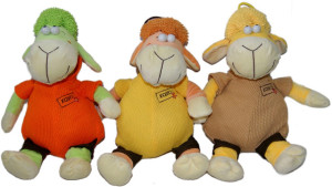Owieczka Xoxo 3 kolory - 30cm Żółty - pluszak, maskotka