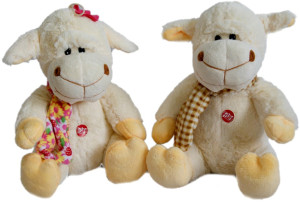 Owieczka 2 kolory (Głos) - 27cm Dowolny / Mix - pluszak, maskotka