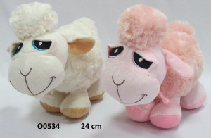 Owieczka Różowa / Kremowa - 24cm Dowolny / Mix - pluszak, maskotka