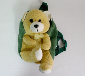 Plecak P0140 Miś Beżowy - 33cm - pluszak, maskotka