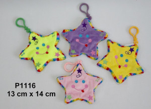 Brelok Gwiazdka Portfel 4 kolory - 10cm Zielony - pluszak, maskotka