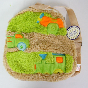 Plecak Auto Ciuchcia Brązowy - 25cm - pluszak, maskotka