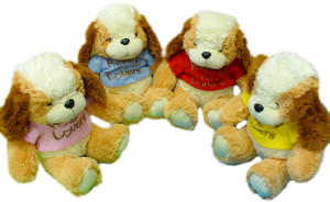 Piesek w bluzce Happy Lovers 4 kolory - 45cm Czerwony - pluszak, maskotka