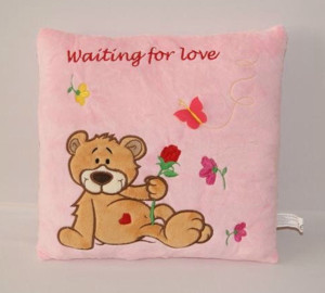 Poduszka Miś Waiting For Love - 33cm - pluszak, maskotka