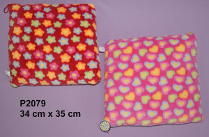 Poduszka w Serca 2 kolory - 35cm Czerwony - pluszak, maskotka