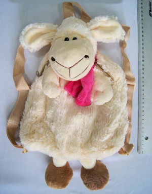 Plecak Owieczka Owca z różowym szalikiem - 30cm - pluszak, maskotka