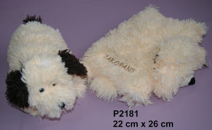 Poduszka Składana Piesek Zakopane 2 wzory - 26cm Czarny - pluszak, maskotka