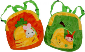 Plecak Królik Zajączek / Robaczek z jabłkiem - 30cm Pomarańczowy - pluszak, maskotka
