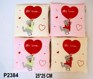 Poduszka Myszka Love 4 wzory - 25cm Dowolny / Mix - pluszak, maskotka
