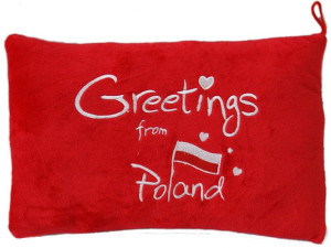 Poduszka Greetings from Poland - 35cm - pluszak, maskotka