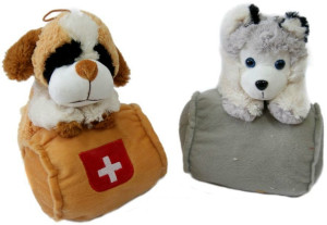Piesek Bernardyn Husky z beczką - 26cm Dowolny / Mix - pluszak, maskotka