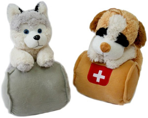 Piesek Bernardyn Husky z beczką - 30cm Dowolny / Mix - pluszak, maskotka