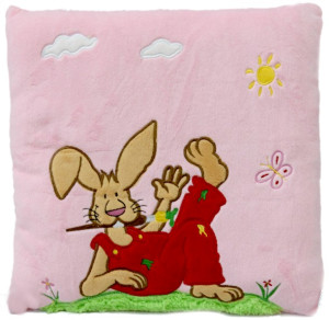 Poduszka Różowa Królik Zajączek - 35cm - pluszak, maskotka