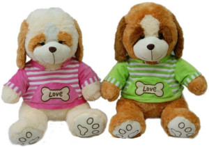 Słodki Piesek Love 2 kolory - 50cm Dowolny / Mix - pluszak, maskotka