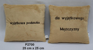 Poduszka Wyjątkowego Mężczyzny - 25cm - pluszak, maskotka