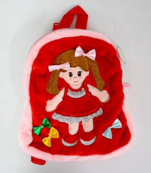 Plecak Lalka Czerwona - 26cm - pluszak, maskotka