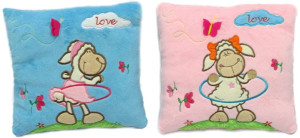 Poduszka Owieczka 2 kolory Love Owca - 25cm Niebieski - pluszak, maskotka