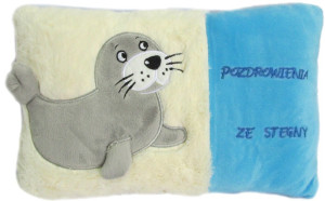 Poduszka Foka Stegna pozdrawia - 36cm - pluszak, maskotka