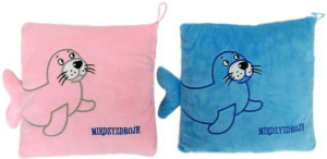 Poduszka Foka Międzyzdroje 2 kolory - 26cm Dowolny / Mix - pluszak, maskotka