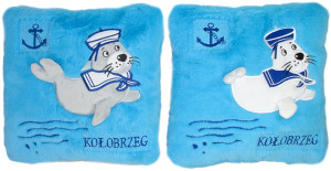Poduszka Foka Sopot 2 kolory - 25cm Dowolny / Mix - pluszak, maskotka