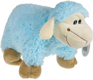 Poduszka Składana Owieczka Niebieska Owca - 34cm - pluszak, maskotka